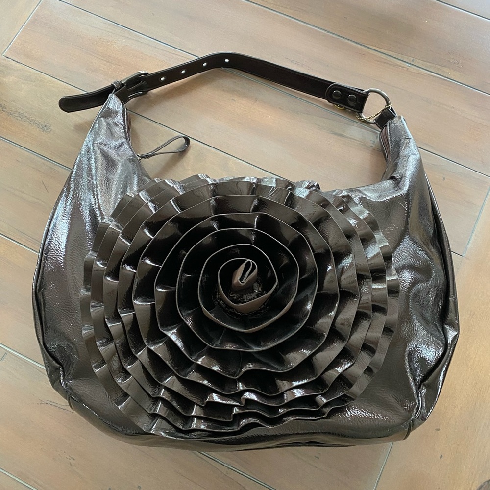 Big Buddha Bag. Brown Metallic. Like New.